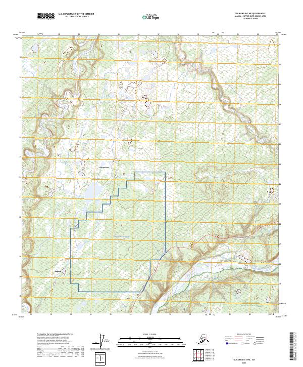 Gulkana B-3 NE, AK — USGS 7.5-minute topo (2023)