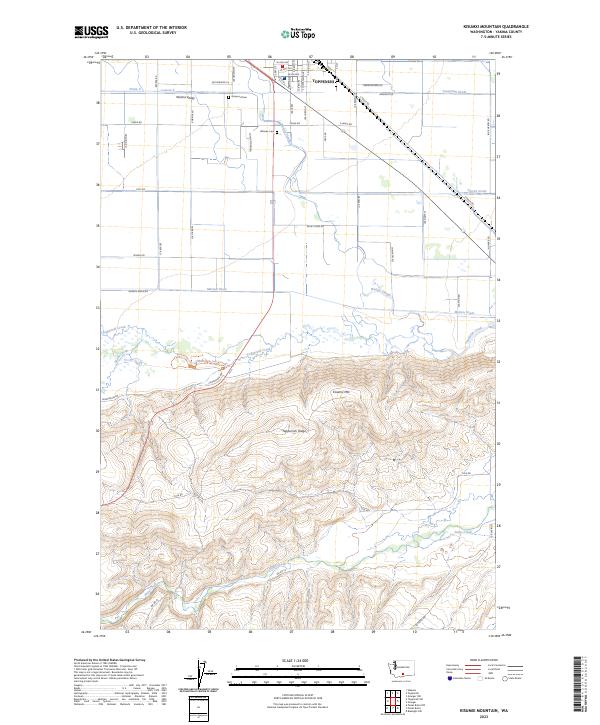 Kisumxi Mountain, WA — USGS 7.5-minute topo (2023)