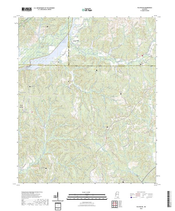 Fulton NE, MS — USGS 7.5-minute topo (2024)