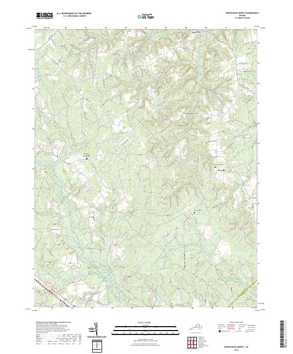 Disputanta North, VA — USGS 7.5-minute topo (2022)