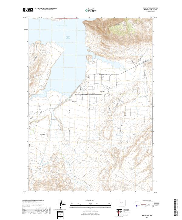 Irma Flats, WY — USGS 7.5-minute topo (2021)