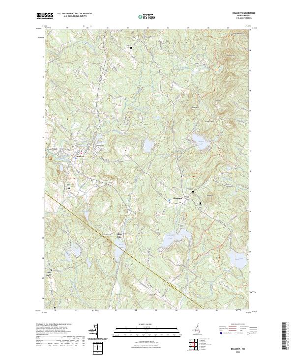 Belmont, NH — USGS 7.5-minute topo (2024)