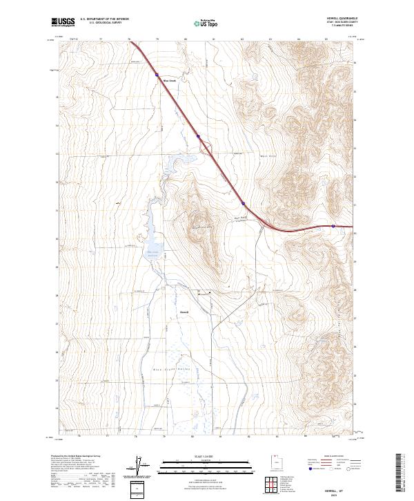 Howell, UT — USGS 7.5-minute topo (2023)
