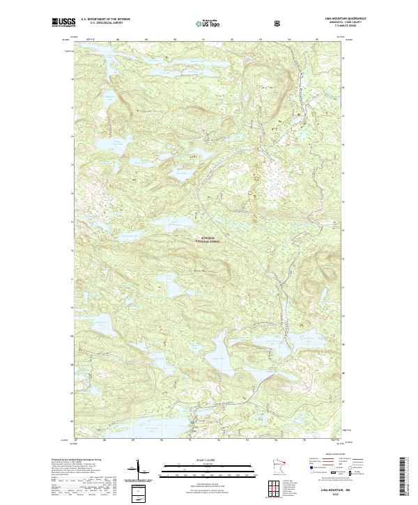 Lima Mountain, MN — USGS 7.5-minute topo (2022)
