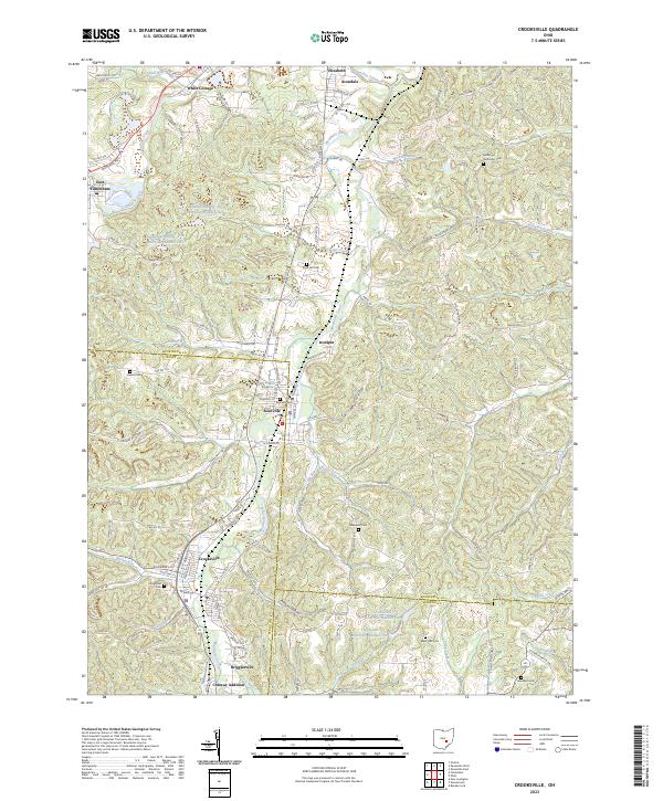 Crooksville, OH — USGS 7.5-minute topo (2023)