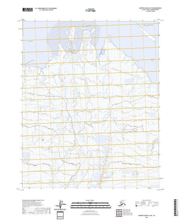 Barter Island A-4 SW, AK — USGS 7.5-minute topo (2024)