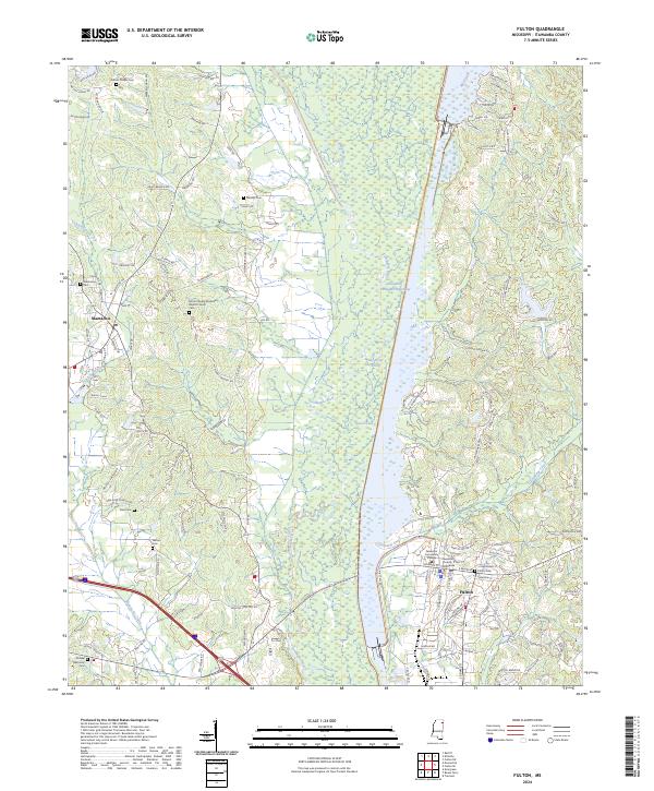 Fulton, MS — USGS 7.5-minute topo (2024)