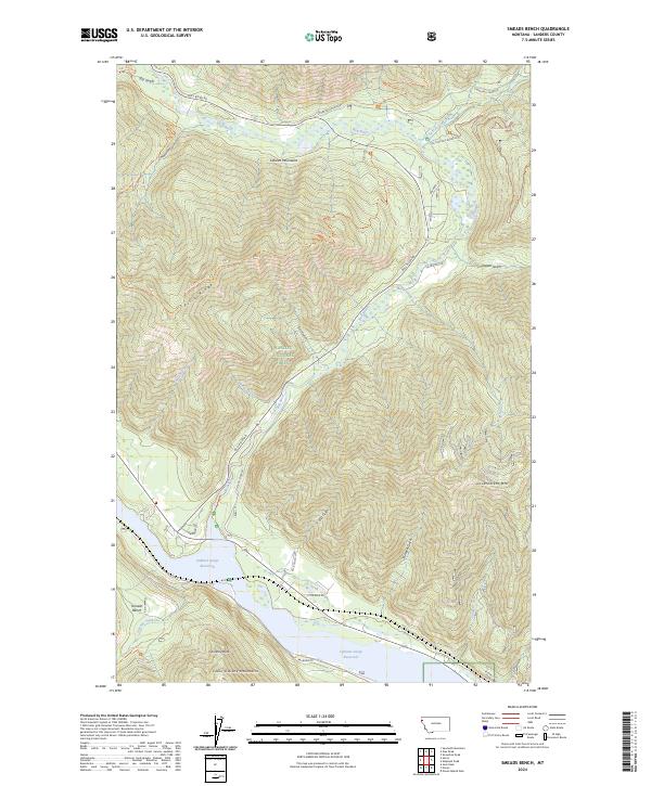 Smeads Bench, MT — USGS 7.5-minute topo (2024)