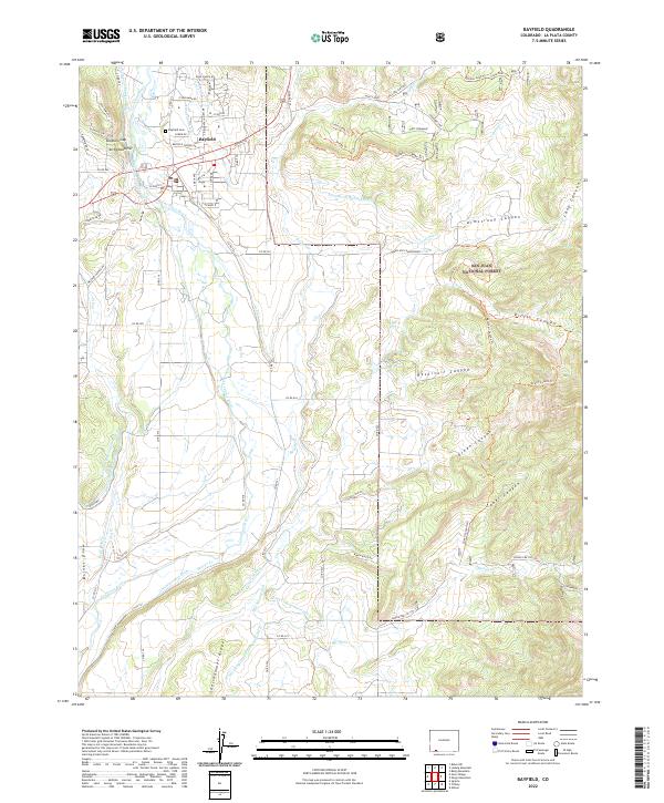 Bayfield, CO — USGS 7.5-minute topo (2022)