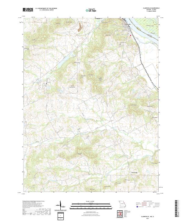 Clarksville, MO-IL — USGS 7.5-minute topo (2021)