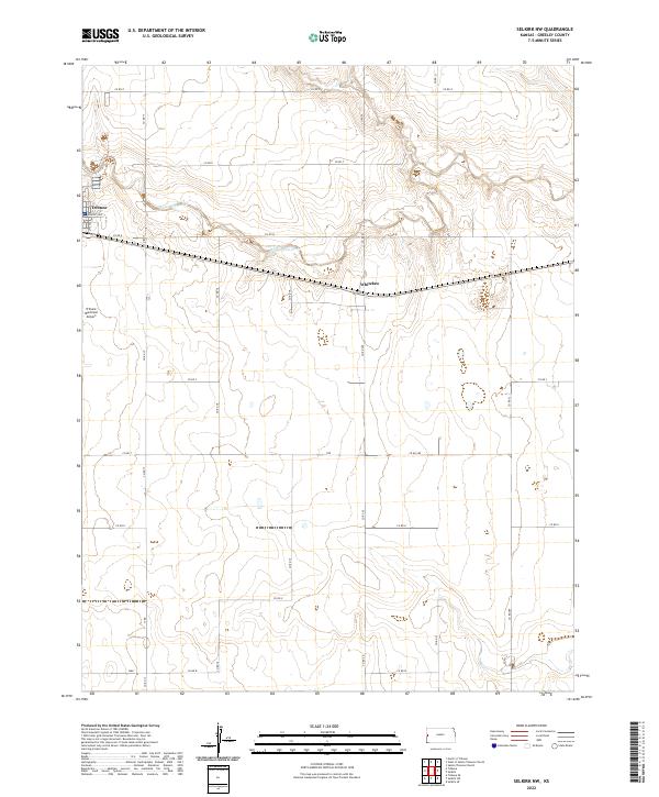 Selkirk NW, KS — USGS 7.5-minute topo (2022)