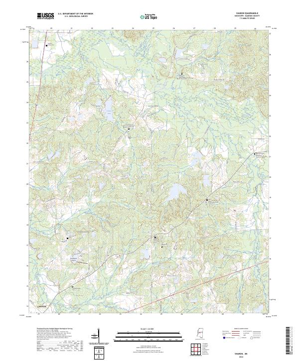 Sharon, MS — USGS 7.5-minute topo (2024)