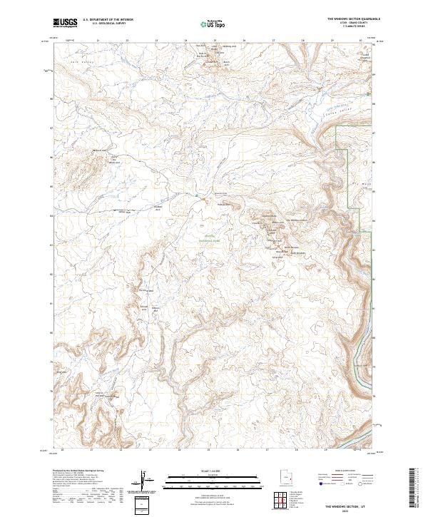 The Windows Section, UT — USGS 7.5-minute topo (2023)