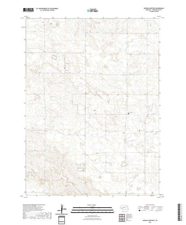Smyrna Cemetery, NE — USGS 7.5-minute topo (2021)
