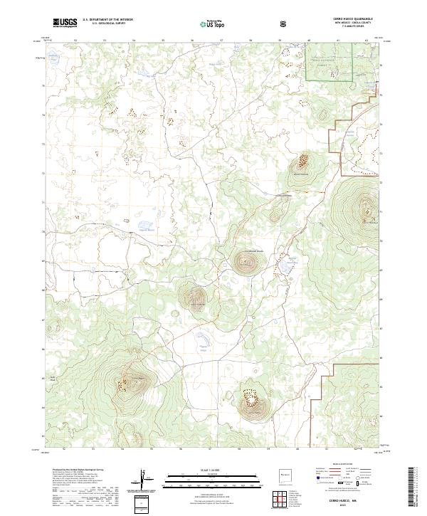 Cerro Hueco, NM — USGS 7.5-minute topo (2023)