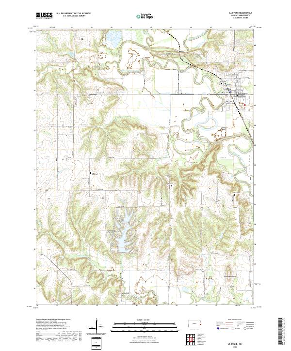 La Cygne, KS — USGS 7.5-minute topo (2022)