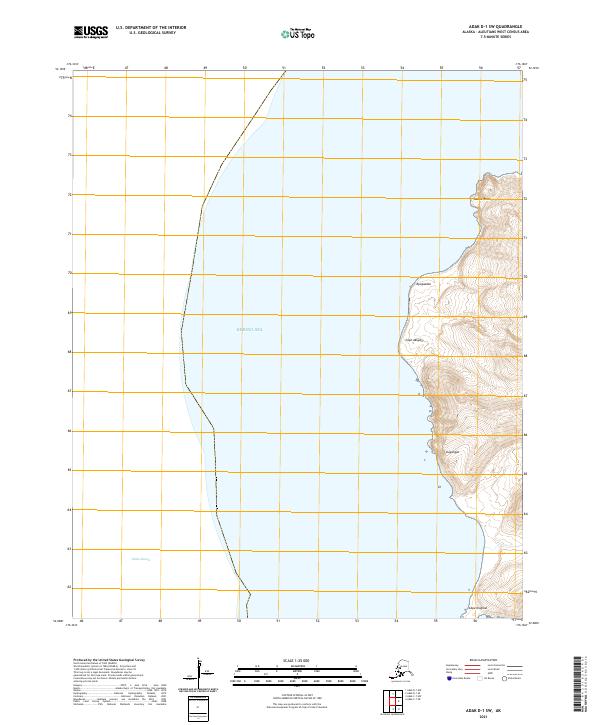 Adak D-1 SW, AK — USGS 7.5-minute topo (2021)
