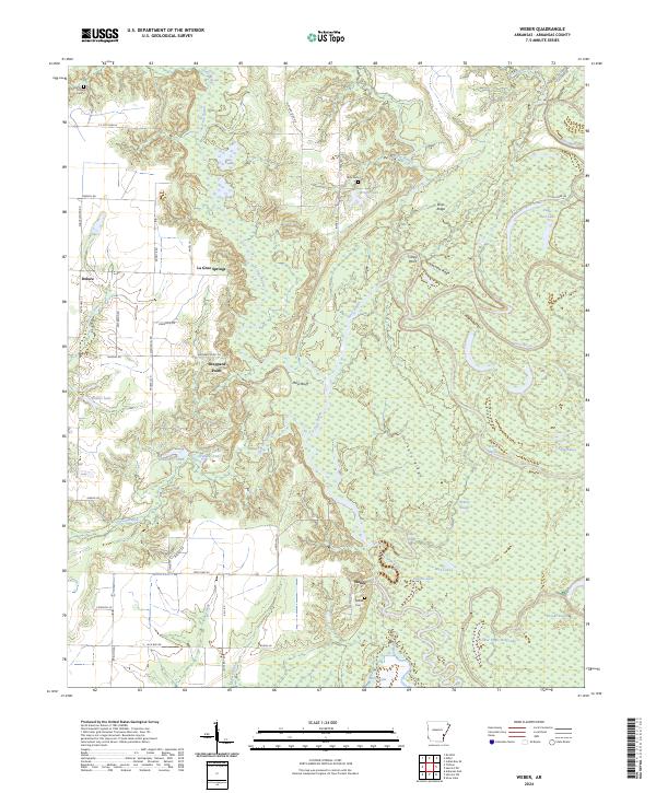 Weber, AR — USGS 7.5-minute topo (2024)