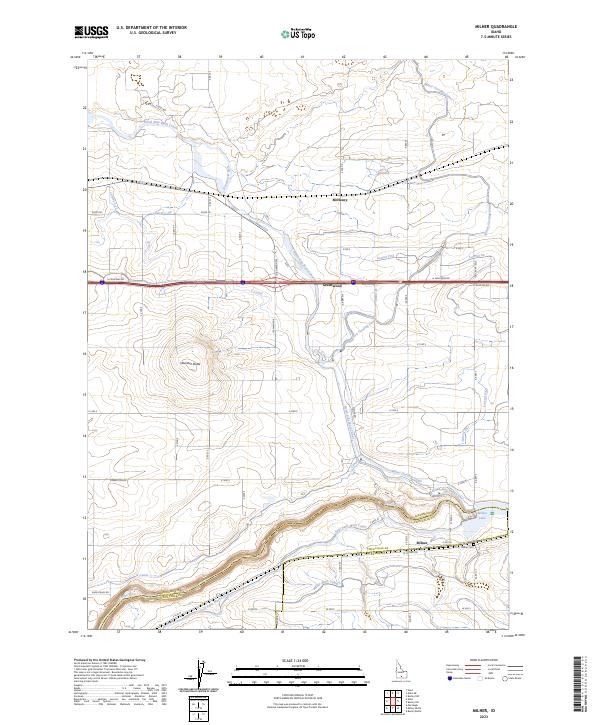 Milner, ID — USGS 7.5-minute topo (2023)
