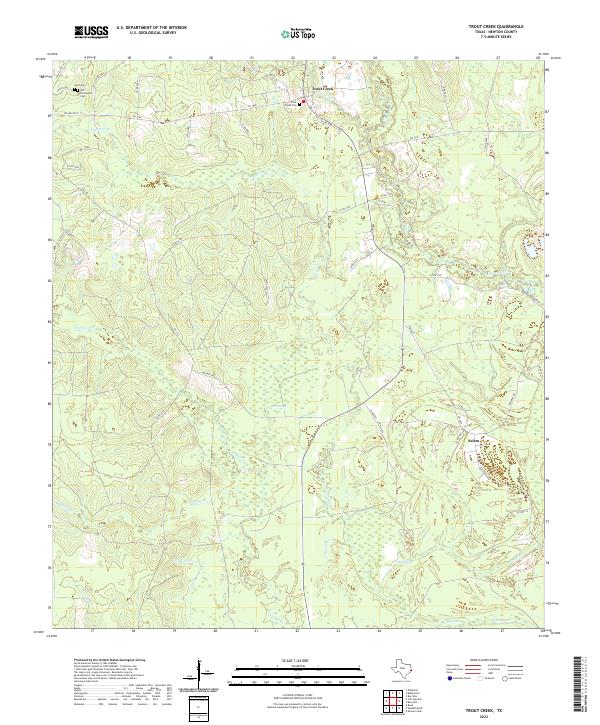 Trout Creek, TX — USGS 7.5-minute topo (2022)