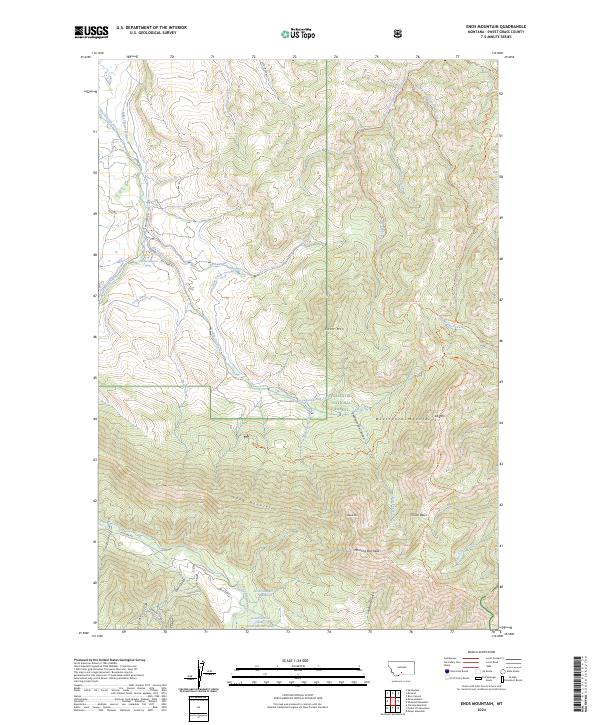 Enos Mountain, MT — USGS 7.5-minute topo (2024)