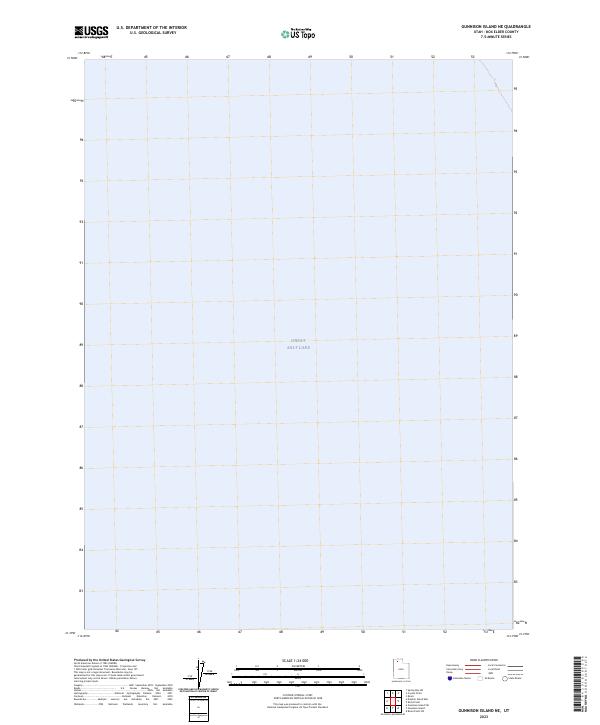 Gunnison Island NE, UT — USGS 7.5-minute topo (2023)