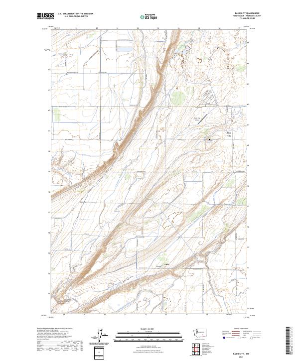 Basin City, WA — USGS 7.5-minute topo (2023)