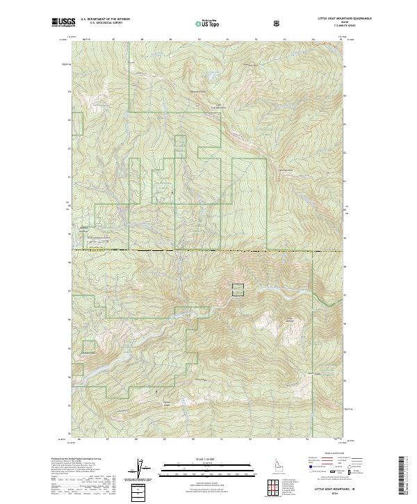 Little Goat Mountains, ID — USGS 7.5-minute topo (2024)