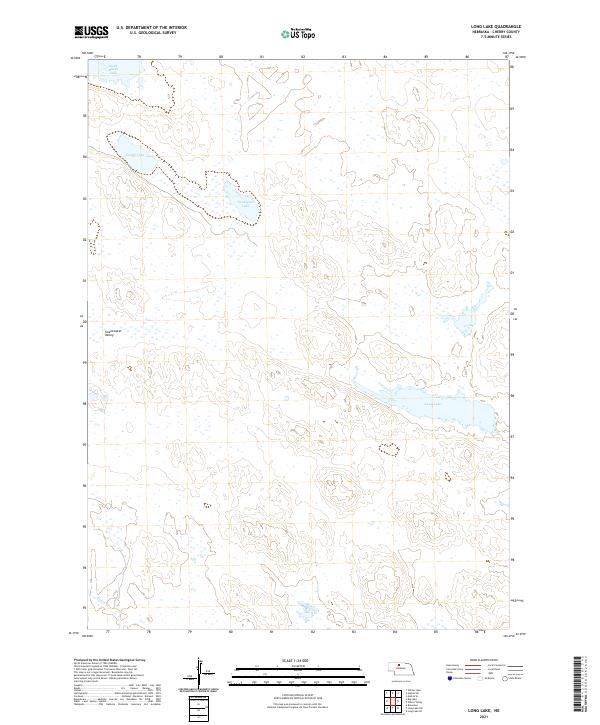 Long Lake, NE — USGS 7.5-minute topo (2021)