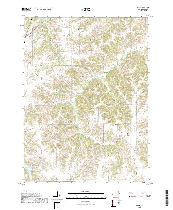 Olmitz, IA — USGS 7.5-minute topo (2022)