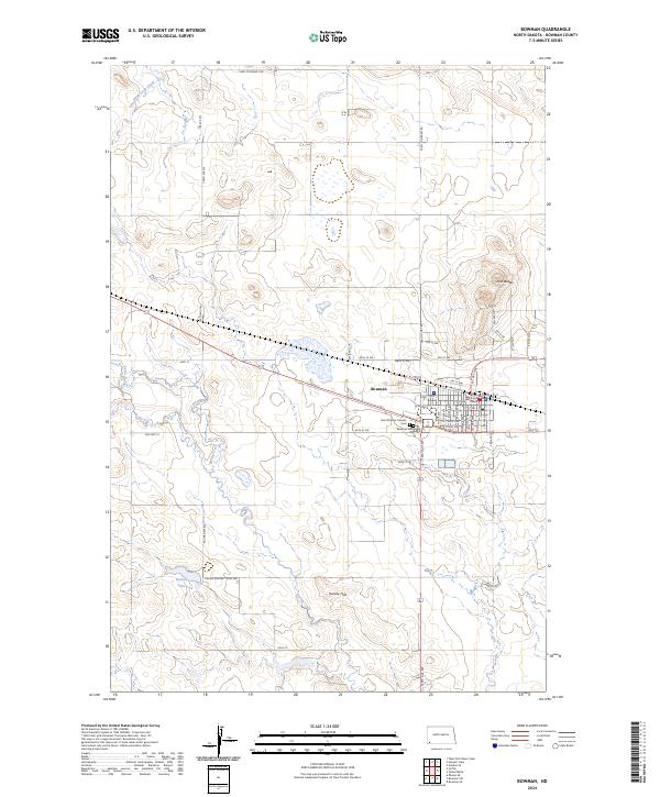 Bowman, ND — USGS 7.5-minute topo (2024)
