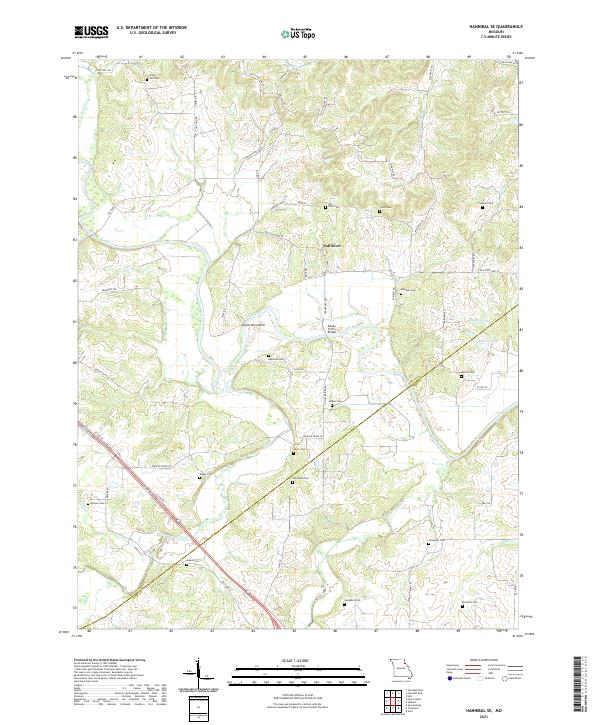 Hannibal SE, MO — USGS 7.5-minute topo (2021)