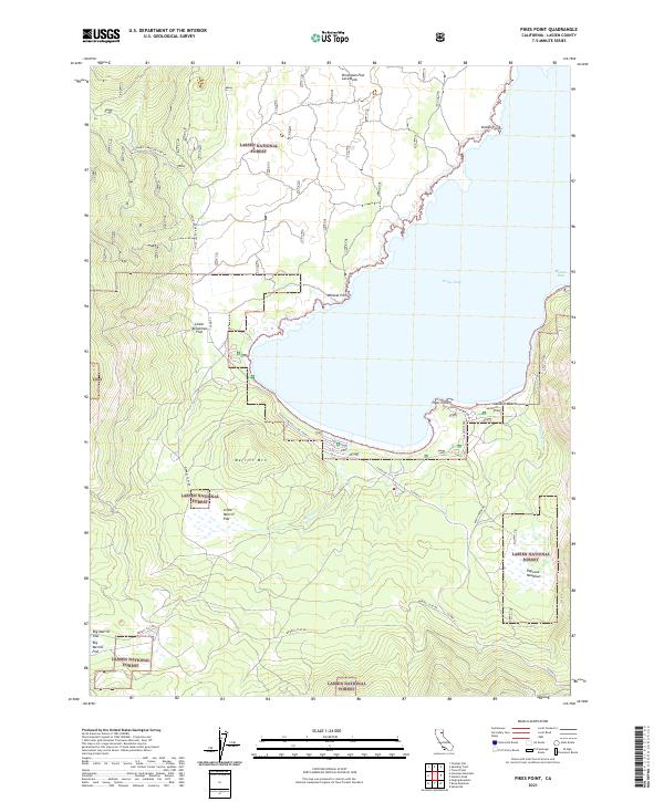 Pikes Point, CA — USGS 7.5-minute topo (2021)