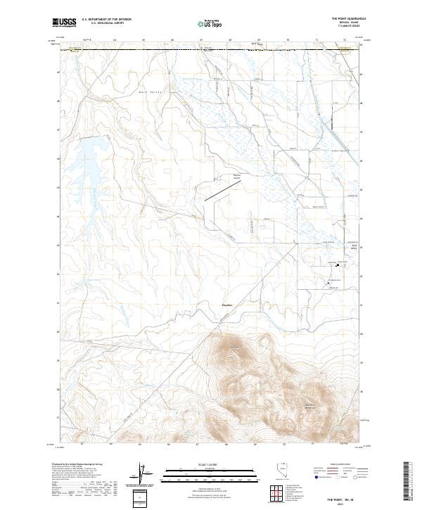 The Point, NV-ID — USGS 7.5-minute topo (2021)