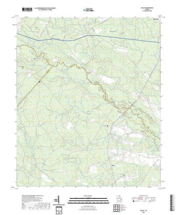 Willie, GA — USGS 7.5-minute topo (2024)
