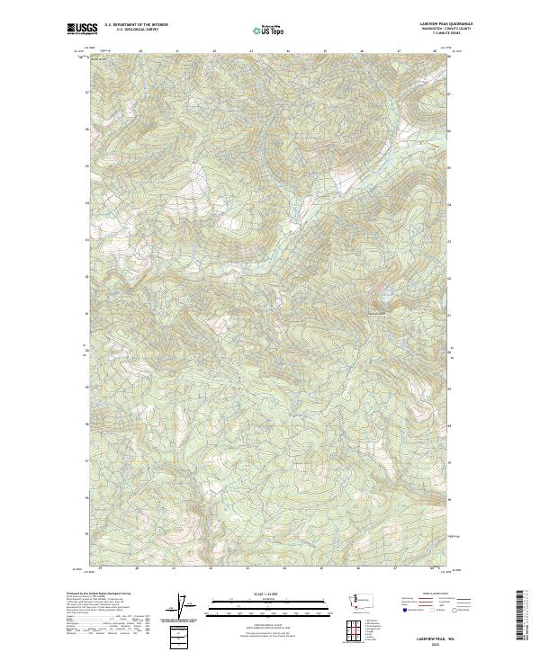 Lakeview Peak, WA — USGS 7.5-minute topo (2023)