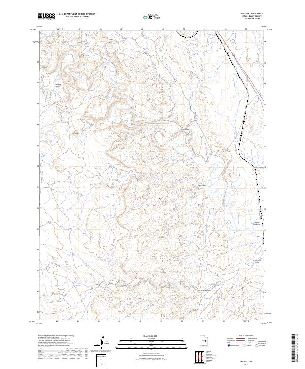 Grassy, UT — USGS 7.5-minute topo (2023)