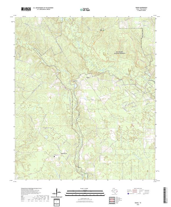 Segno, TX — USGS 7.5-minute topo (2022)
