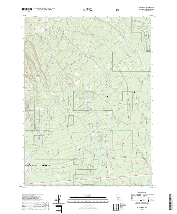 Elk Spring, CA — USGS 7.5-minute topo (2023)