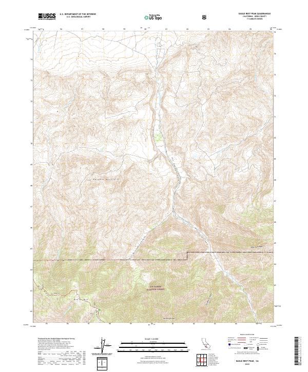 Eagle Rest Peak, CA — USGS 7.5-minute topo (2022)