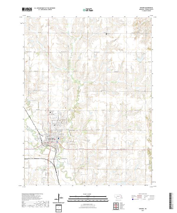 Seward, NE — USGS 7.5-minute topo (2021)
