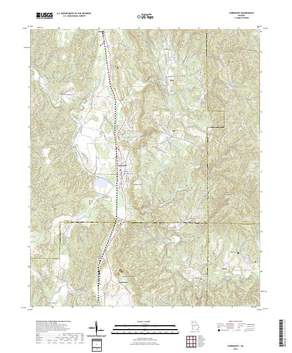 Fairmount, GA — USGS 7.5-minute topo (2024)