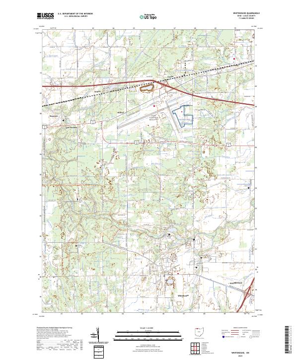 Whitehouse, OH — USGS 7.5-minute topo (2023)