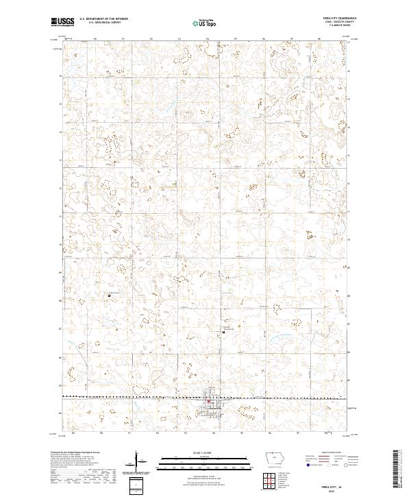 Swea City, IA — USGS 7.5-minute topo (2022)
