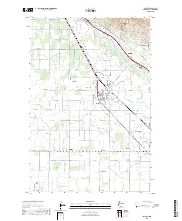 Wapato, WA — USGS 7.5-minute topo (2023)