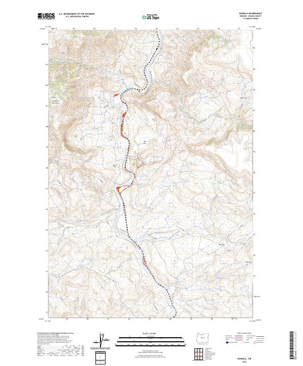 Kaskela, OR — USGS 7.5-minute topo (2023)