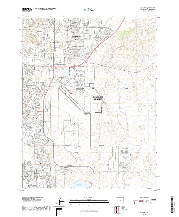 Elsmere, CO — USGS 7.5-minute topo (2022)