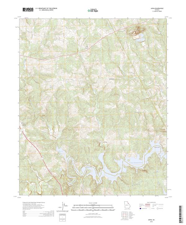 Aonia, GA — USGS 7.5-minute topo (2026)