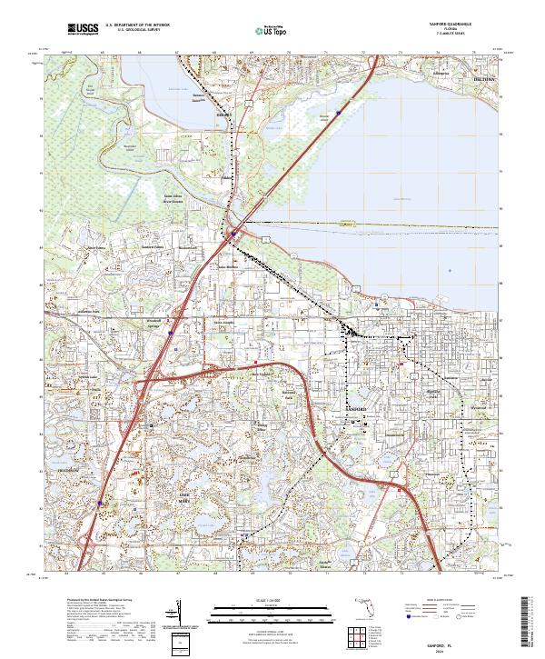 Sanford, FL — USGS 7.5-minute topo (2024)