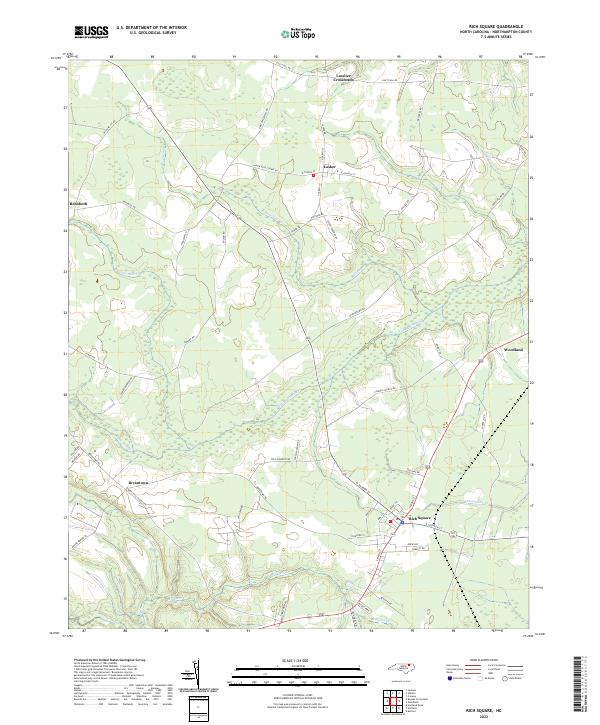 Rich Square, NC — USGS 7.5-minute topo (2022)
